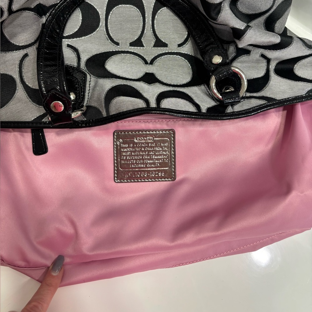 Coach Poppy Lurex Rocker Tote - Picture 12 of 17